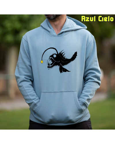 Pez Abisal - Sudadera Hombre Con Capucha