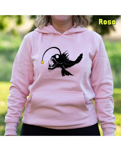 Pez Abisal - Sudadera Mujer Con Capucha