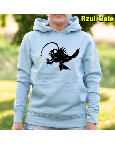 Pez Abisal - Sudadera Mujer Con Capucha