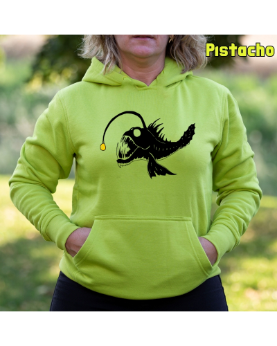 Pez Abisal - Sudadera Mujer Con Capucha