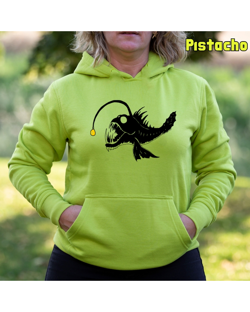 Pez Abisal - Sudadera Mujer Con Capucha