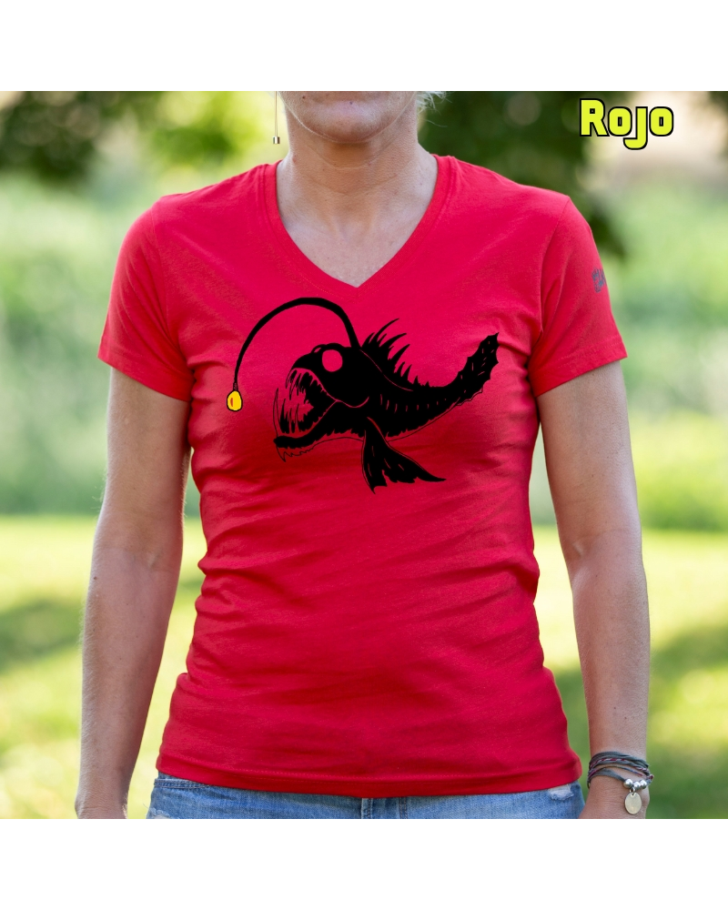 Camiseta Mujer Pez Abisal - Manga Corta
