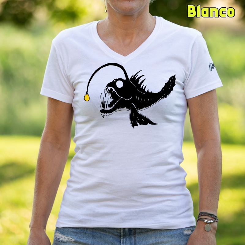 Pez Abisal - Camiseta Mujer Manga Corta