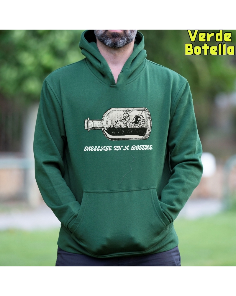 Sudadera Hombre con Capucha - Message In A Bottle