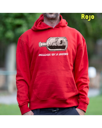Sudadera Hombre con Capucha - Message In A Bottle