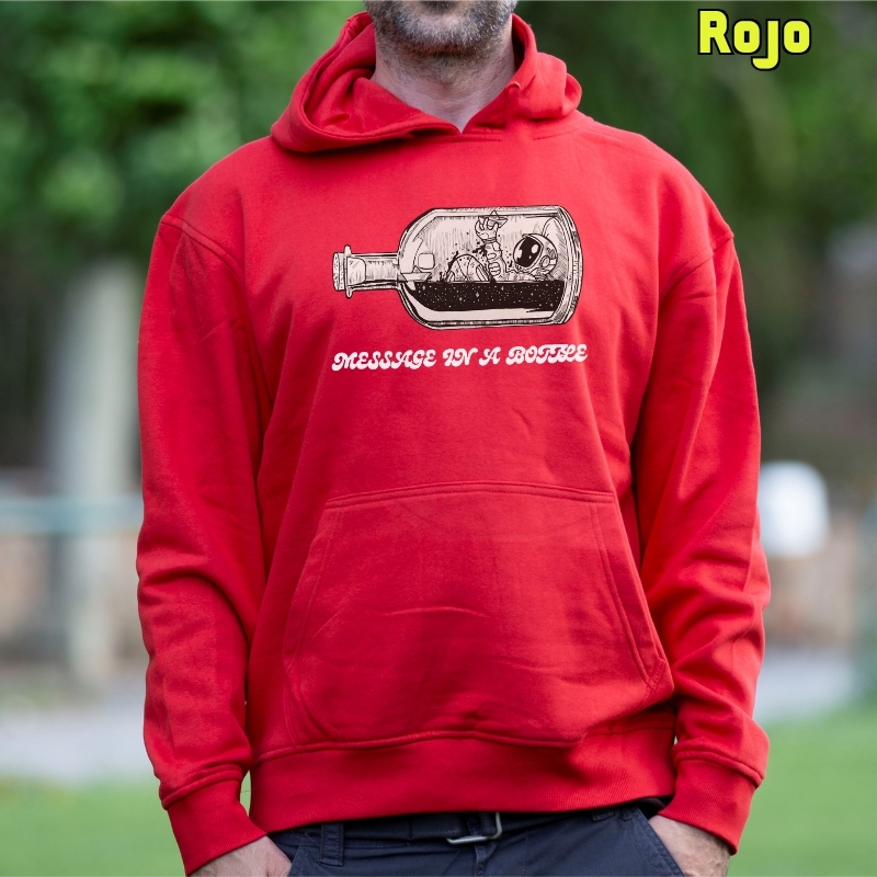 Sudadera Hombre Con Capucha - Message In A Bottle