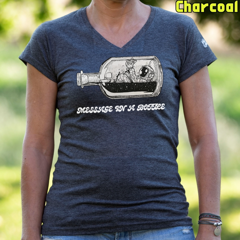 Message In A Bottle - Camiseta Mujer Manga Corta