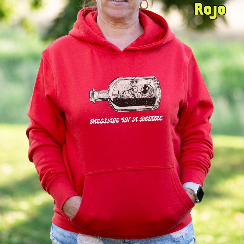 Message In A Bottle - Sudadera Mujer Con Capucha