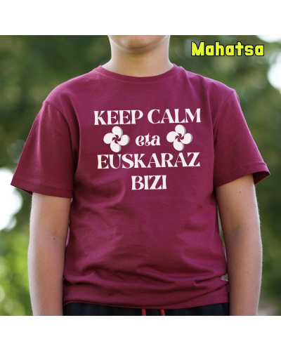 Haur Kamiseta - KEEP CALM EUSKARAZ BIZI