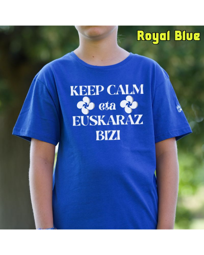 Haur Kamiseta - KEEP CALM EUSKARAZ BIZI