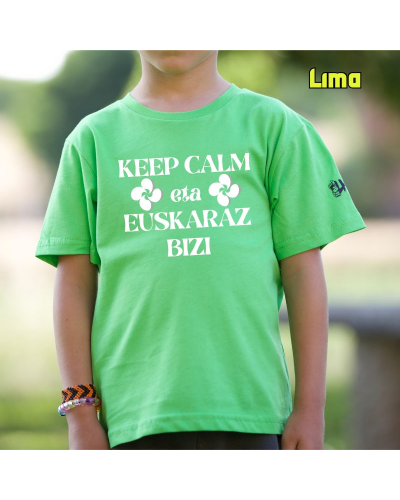 Haur Kamiseta - KEEP CALM EUSKARAZ BIZI