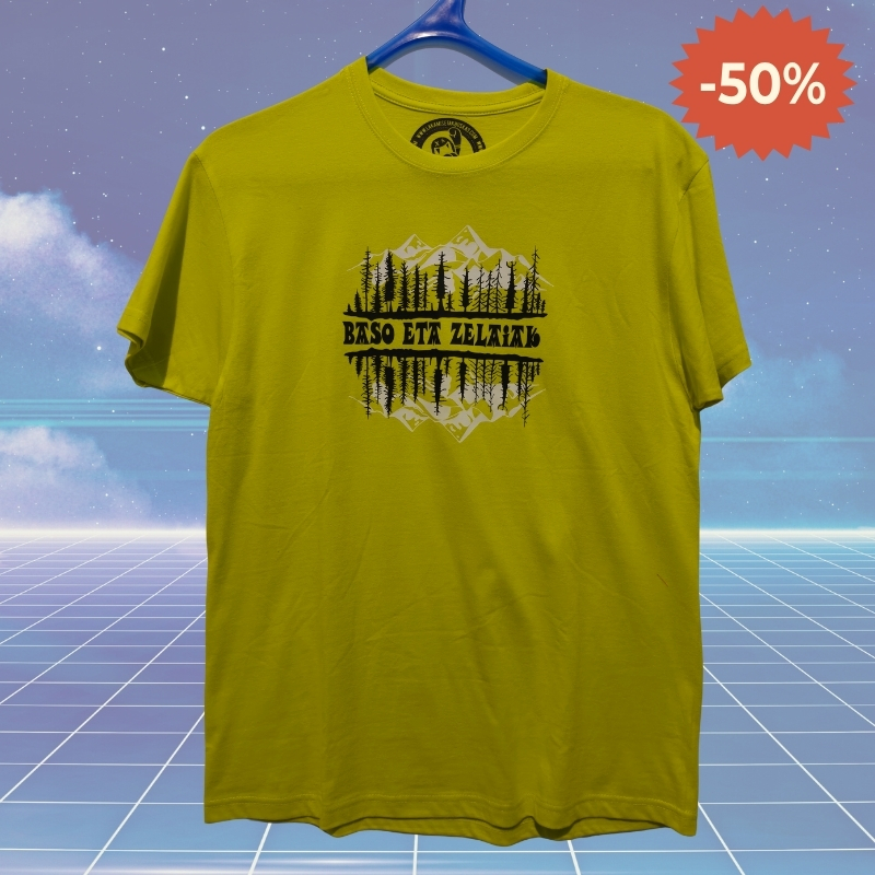 Camiseta Hombre Manga Corta BASO ETA ZELAIAK