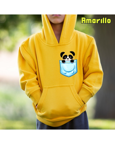 Sudadera niño con capucha - Pandita