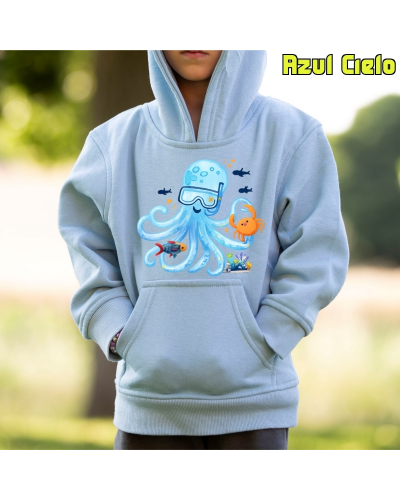 Sudadera niño con capucha - Pulpito