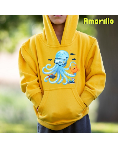 Sudadera niño con capucha - Pulpito