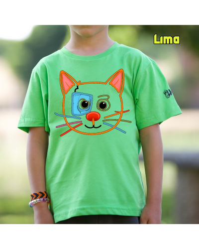 Camiseta niño manga corta - Gatito
