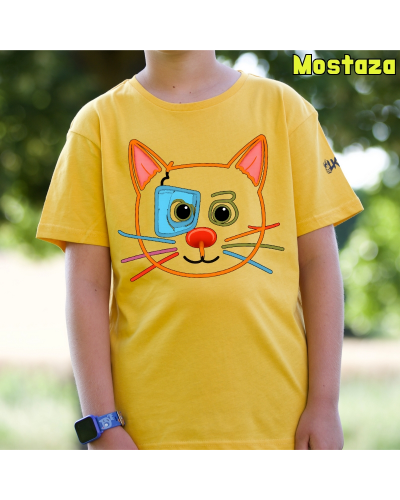 Camiseta niño manga corta - Gatito