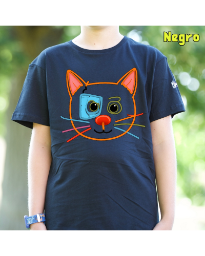 Camiseta niño manga corta - Gatito