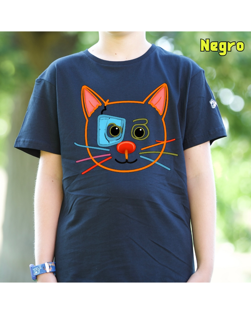 Gatito - Camiseta Niño Manga Corta