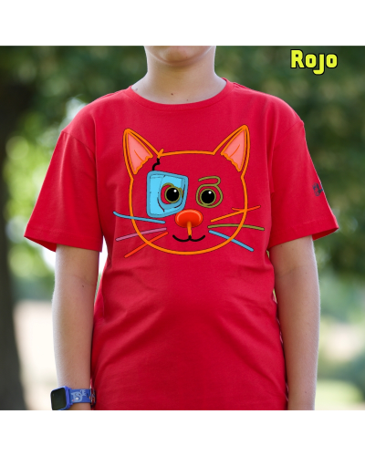 Camiseta niño manga corta - Gatito