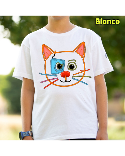 Camiseta niño manga corta - Gatito