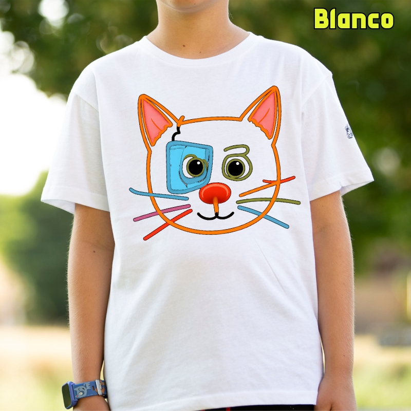 Gatito - Camiseta Niño Manga Corta