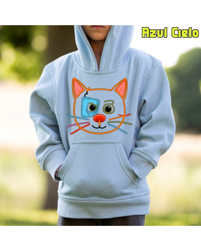 Sudadera niño con capucha - Gatito