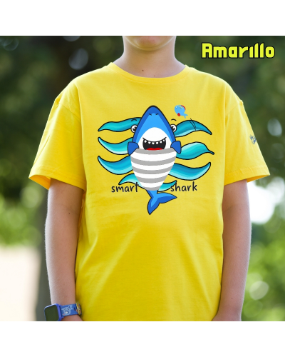 Smart Shark - Camiseta Niño Manga Corta