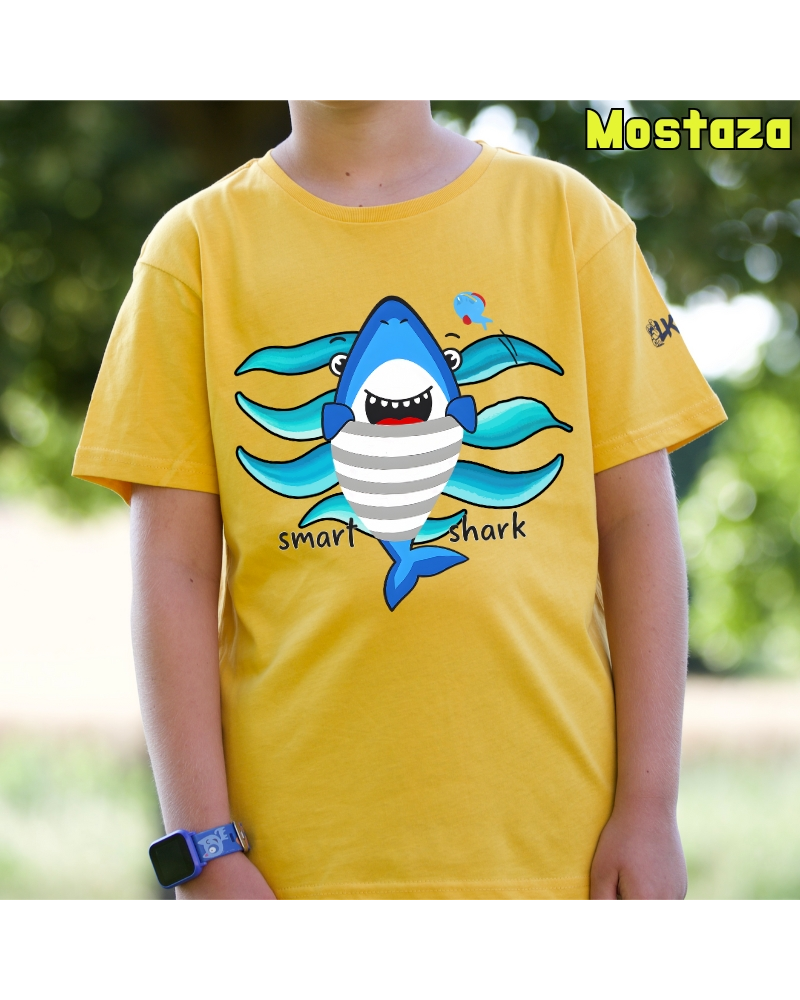 Smart Shark - Camiseta Niño Manga Corta