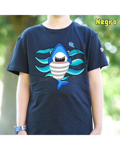 Smart Shark - Camiseta Niño Manga Corta