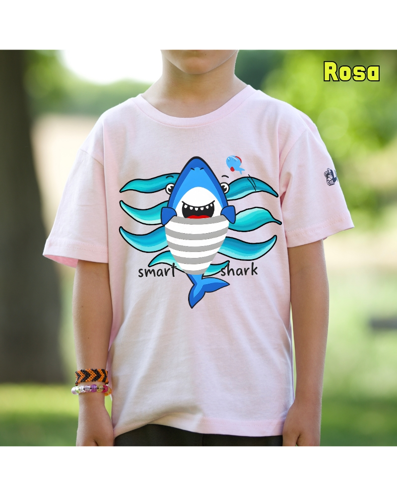 Smart Shark - Camiseta Niño Manga Corta