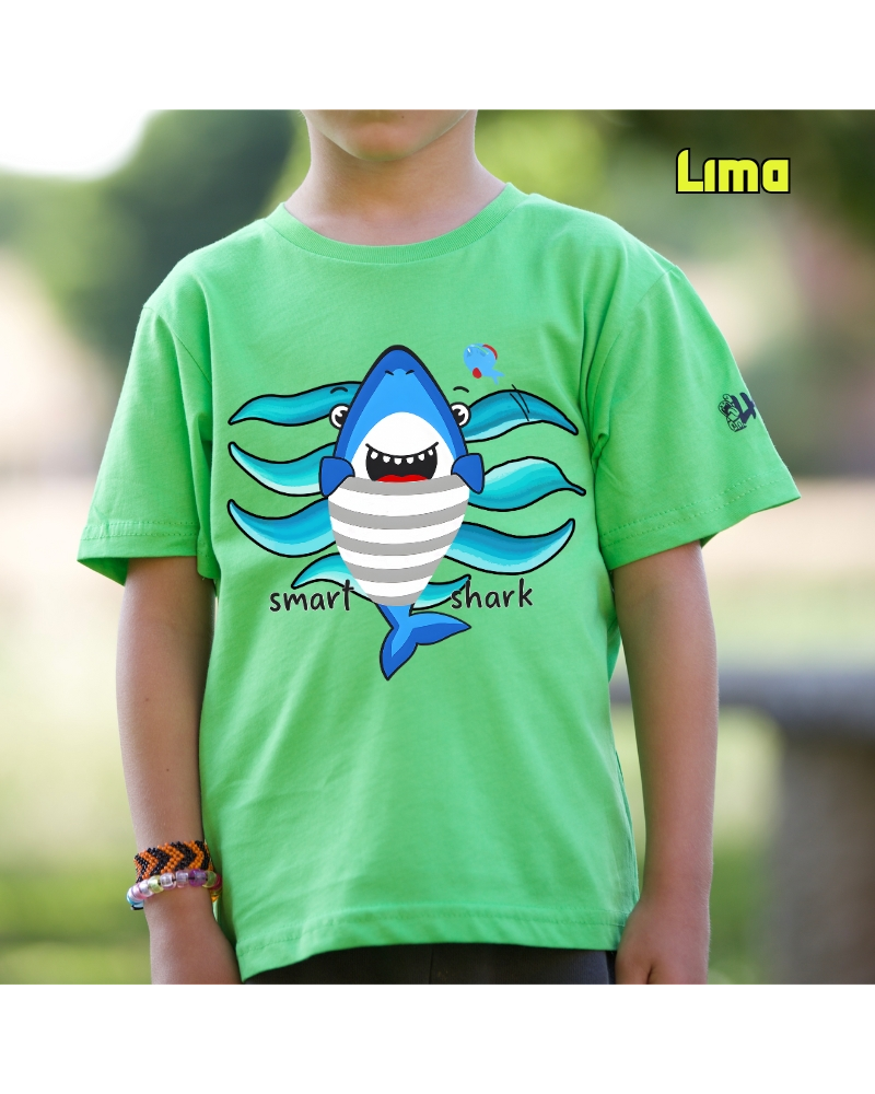 Smart Shark - Camiseta Niño Manga Corta