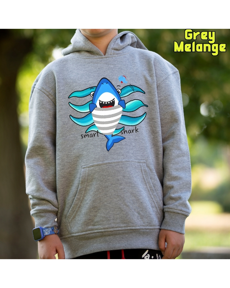 Smart Shark - Sudadera Niño Con Capucha
