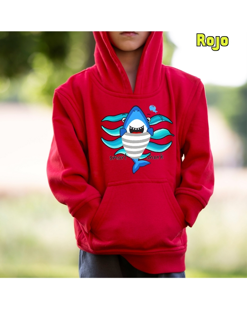 Smart Shark - Sudadera Niño Con Capucha