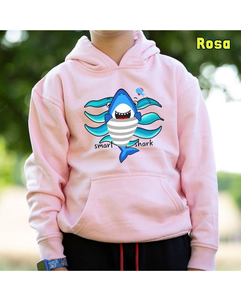 Smart Shark - Sudadera Niño Con Capucha