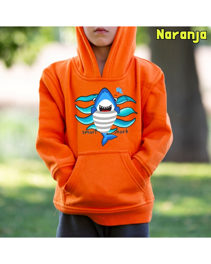 Smart Shark - Sudadera Niño Con Capucha