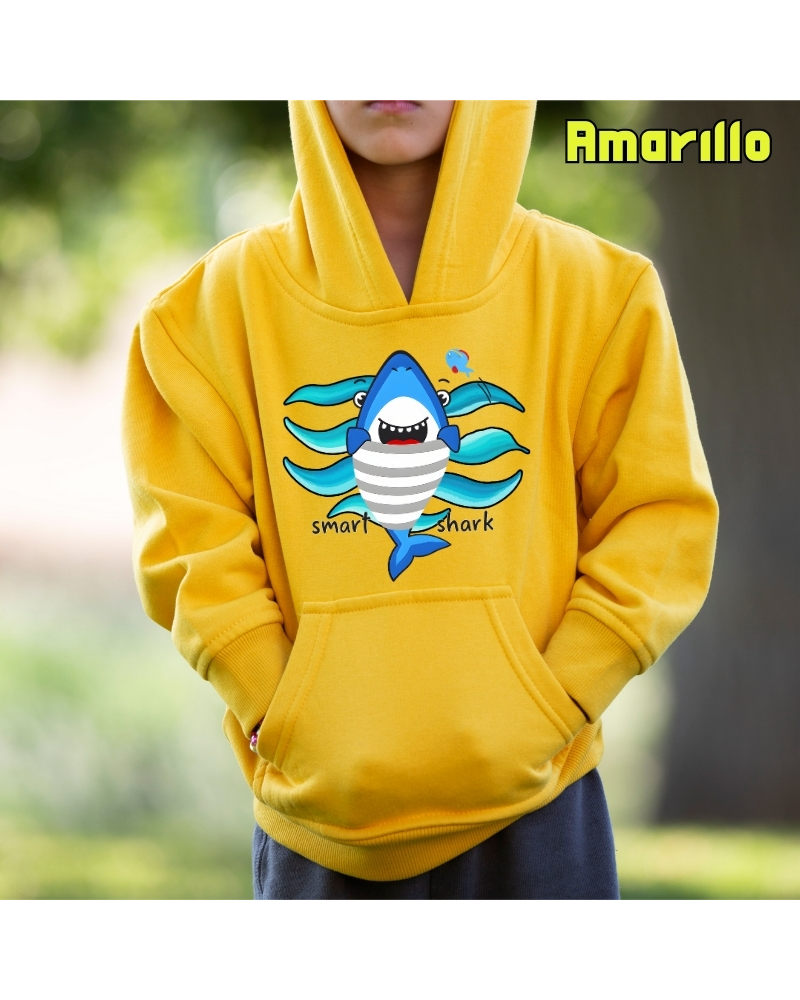 Smart Shark - Sudadera Niño Con Capucha