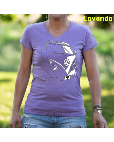 T1 Furgo - Camiseta Mujer Manga Corta