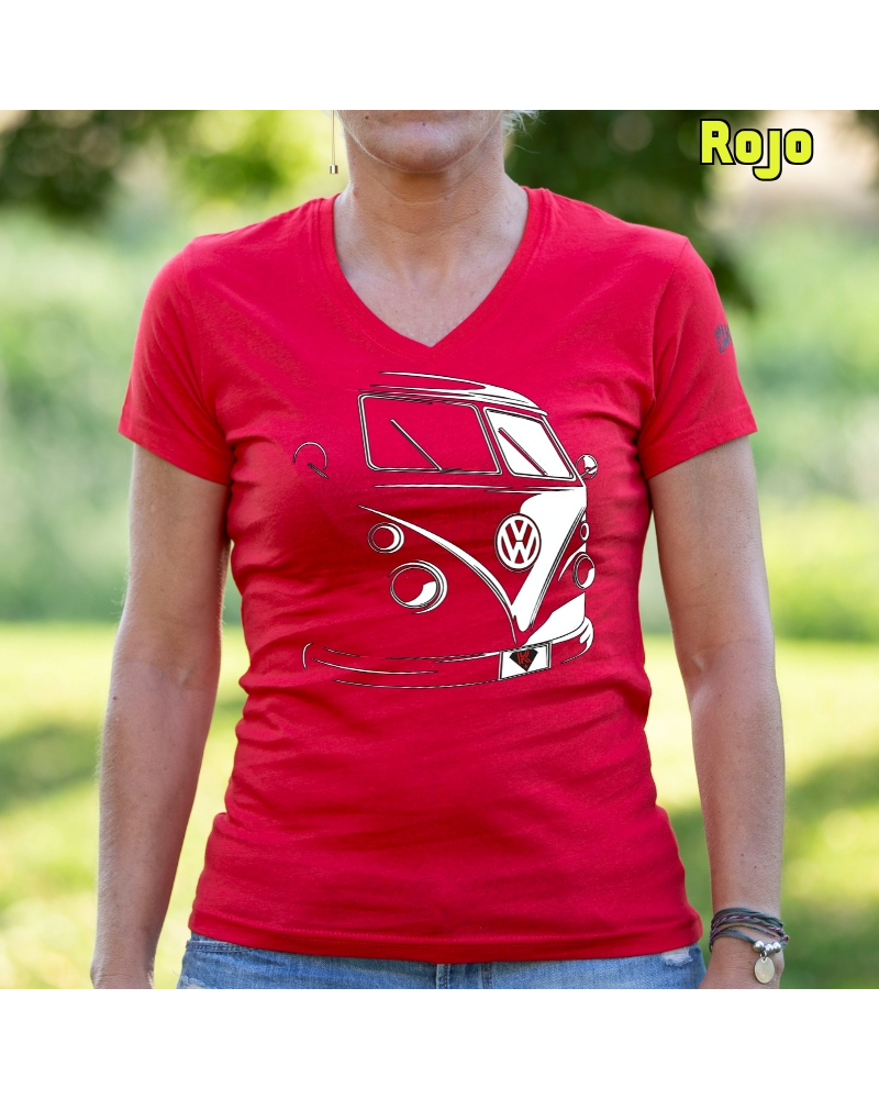 T1 Furgo - Camiseta Mujer Manga Corta
