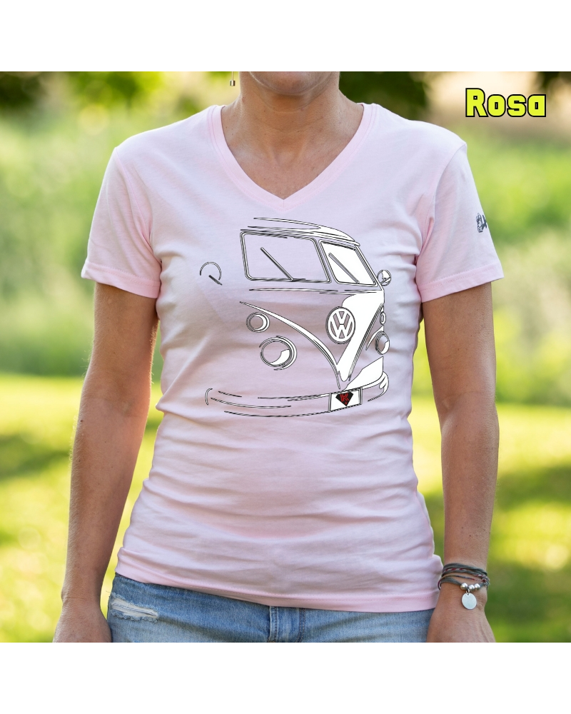 T1 Furgo - Camiseta Mujer Manga Corta