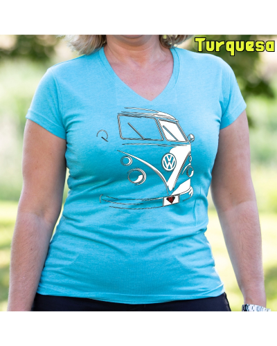 T1 Furgo - Camiseta Mujer Manga Corta