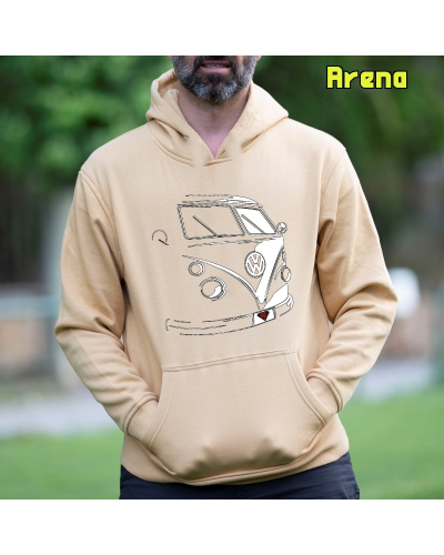 T1 Furgo - Sudadera Hombre Con Capucha