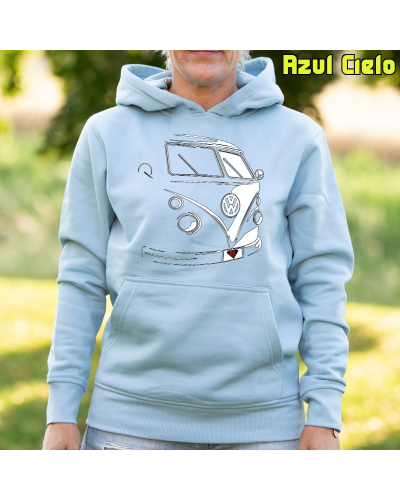 T1 Furgo - Sudadera mujer con capucha