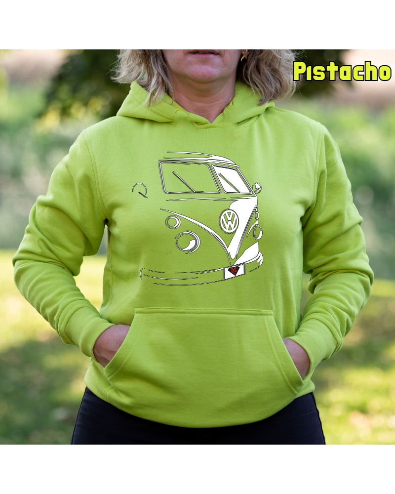 T1 Furgo - Sudadera mujer con capucha