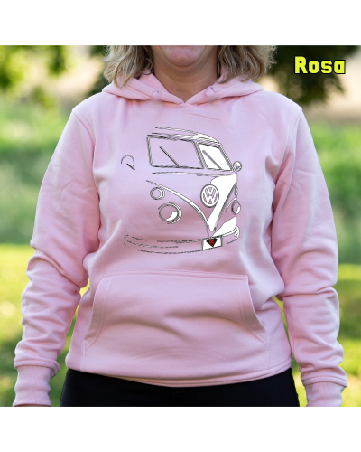 Sudadera mujer con capucha T1 Furgo