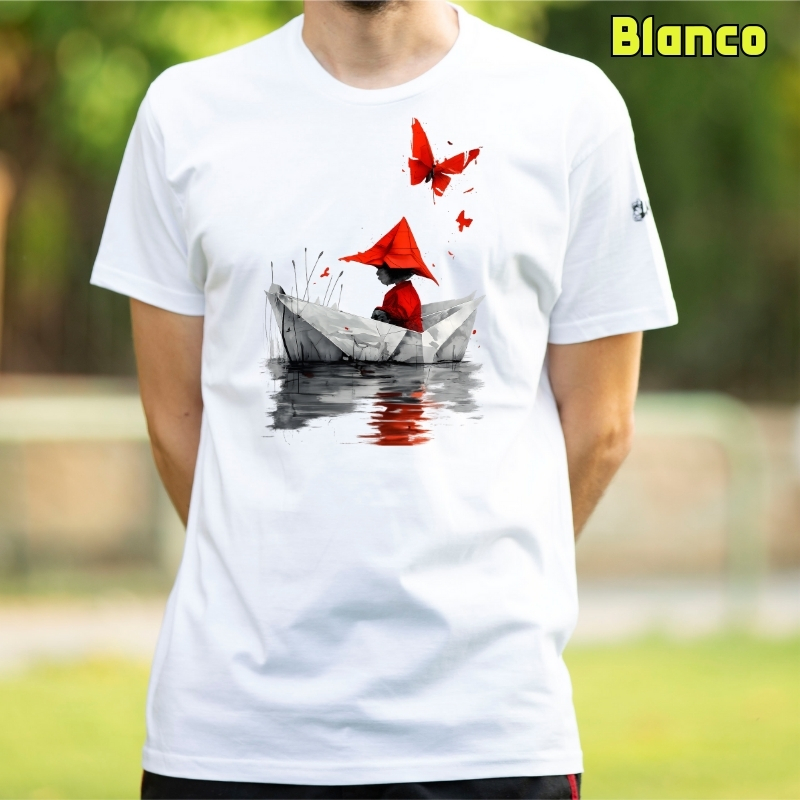 Barquito De Papel - Camiseta hombre manga corta