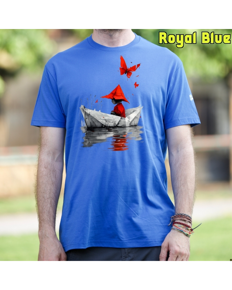 Camiseta hombre manga corta - Barquito De Papel