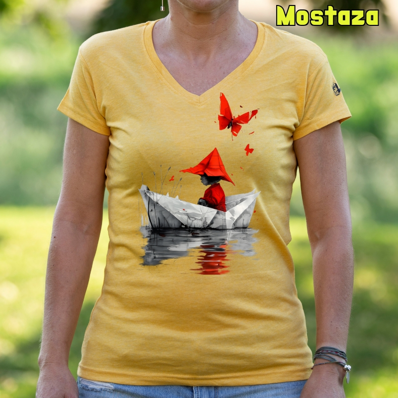 Barquito De Papel - Camiseta Mujer Manga Corta
