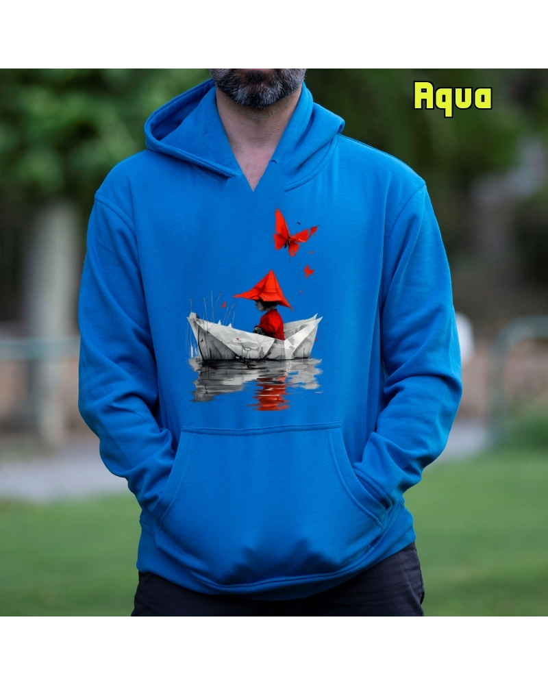 Barquito De Papel - Sudadera Hombre Con Capucha