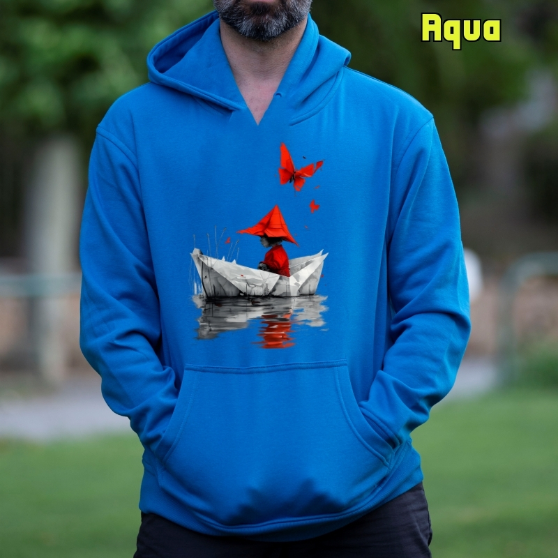 Barquito De Papel - Sudadera Hombre Con Capucha